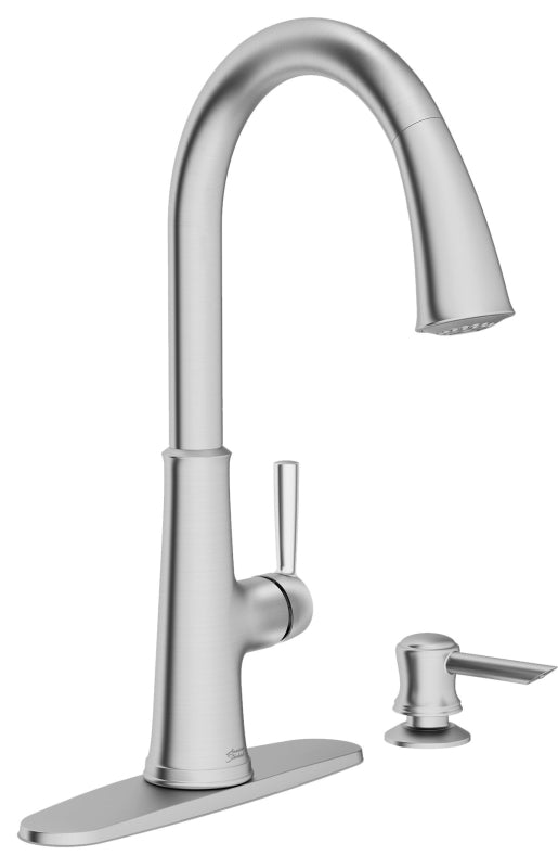 American Standard Maven Series 9319300.075 Pull-Down Kitchen Faucet with Soap Dispenser, 1.8 gpm, 1-Faucet Handle, 1/EA