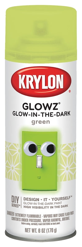 Krylon K03150007 Craft Spray Paint, Gloss, Green, 6 oz, Can