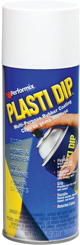 Plasti Dip 11207-6 Rubberized Spray Coating, White, 11 oz, Can