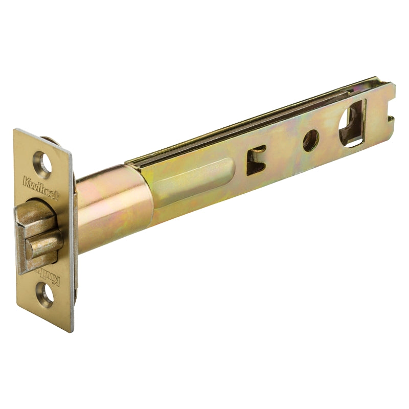 Kwikset 3014 Deadbolt Latch, Steel, Polished Brass