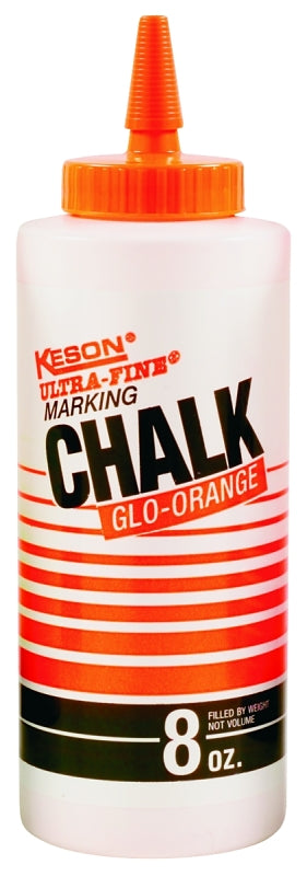 Keson PROCHALK Series 8GO Marking Chalk Refill, Glow Orange