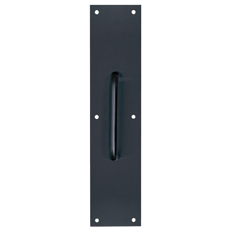 Tell Manufacturing DT101943 Pull Plate, 3-1/2 in W, 15 in H, Stainless Steel, Matte Black