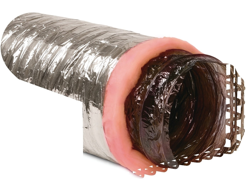 Imperial MEA-0410 Air Duct, 10 ft L, Polyester, Silver