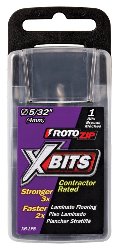 Rotozip XB-LF1 Laminate Flooring Bit, 5/32 in Dia, 6 in L, 5/32 in Dia Shank