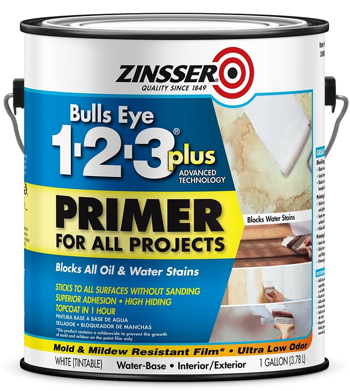 Zinsser 249937 Primer, White, 1 gal, Can