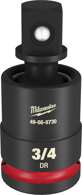 Milwaukee SHOCKWAVE Impact Duty 49-66-6730 Universal Joint, 3/4 in Drive, Square Drive, 3/4 in Output Drive