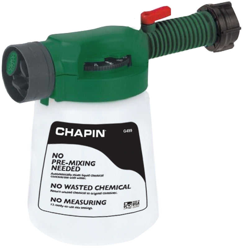 CHAPIN G499 Hose End Sprayer, 32 oz Cup, Poly