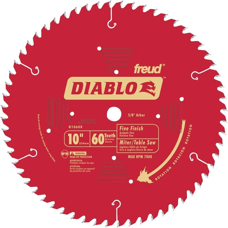 CIRC SAW BLADE 10IN 60T FINISH