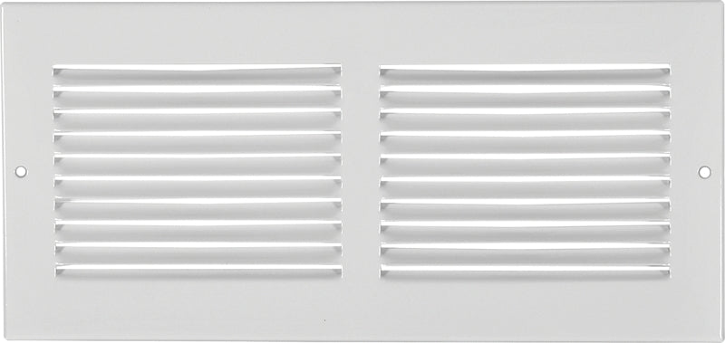 Imperial RG0385 Sidewall Grille, 13-1/4 in L, 7-1/4 in W, Steel, White