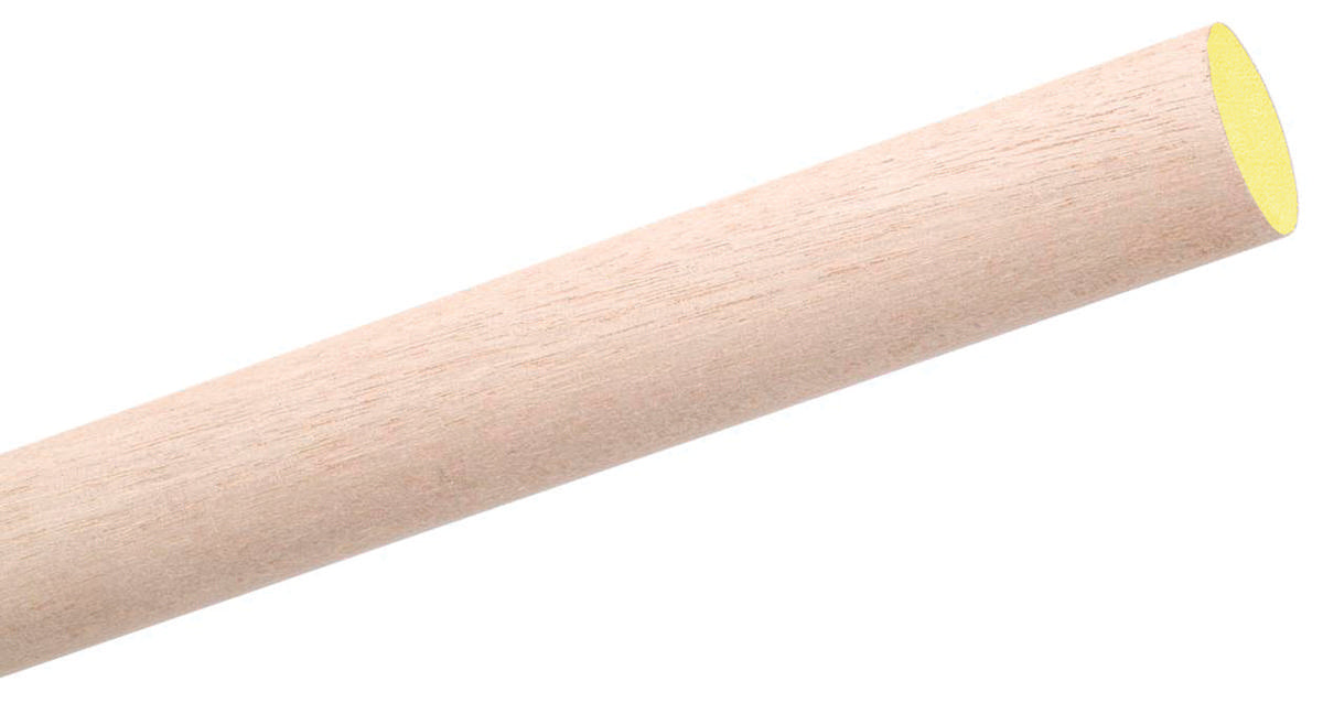 Waddell 6412UB Dowel Rod, 3/4 in Dia, 48 in L, Aspen Wood