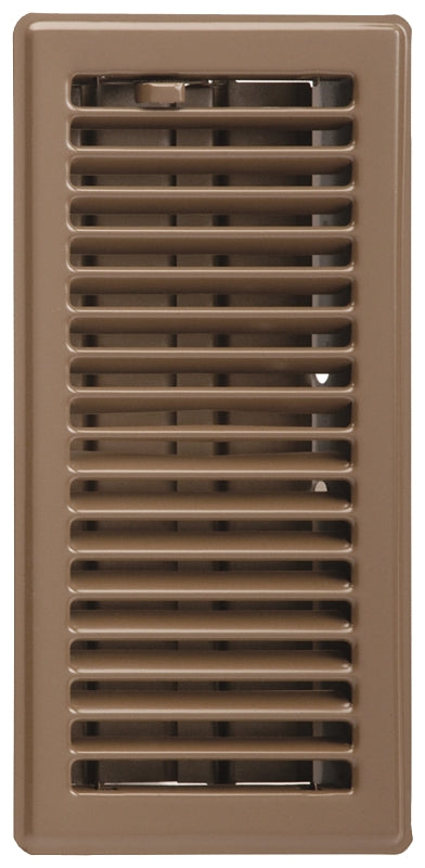 Imperial RG2005 Louvered Floor Register, 5-1/4 in L, 12 in W, Steel