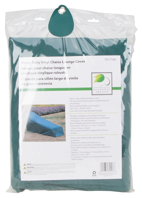 Seasonal Trends Chair Cover, Green, For: Most Sizes Of Chaise Lounges