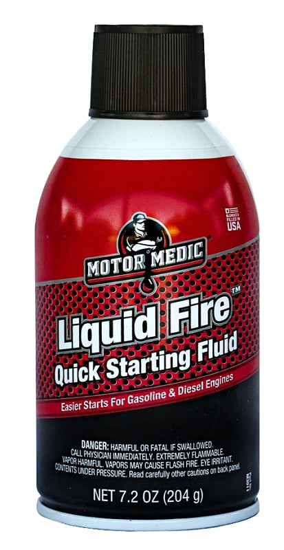 Motor Medic M3911 Starting Fluid, 7.5 oz, Aerosol Can