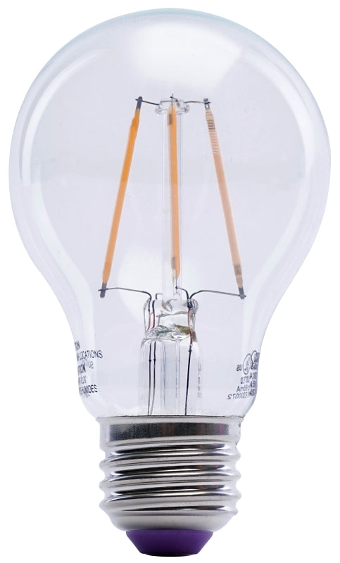 Feit Electric A19/TP/LED LED Bulb, General Purpose, A19 Lamp, 25 W Equivalent, E26 Lamp Base, Dimmable, Clear