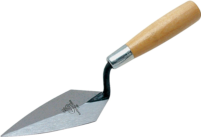 Marshalltown 45 6 Pointing Trowel, 6 in L Blade, 2-3/4 in W Blade, HCS Blade, Hardwood Handle