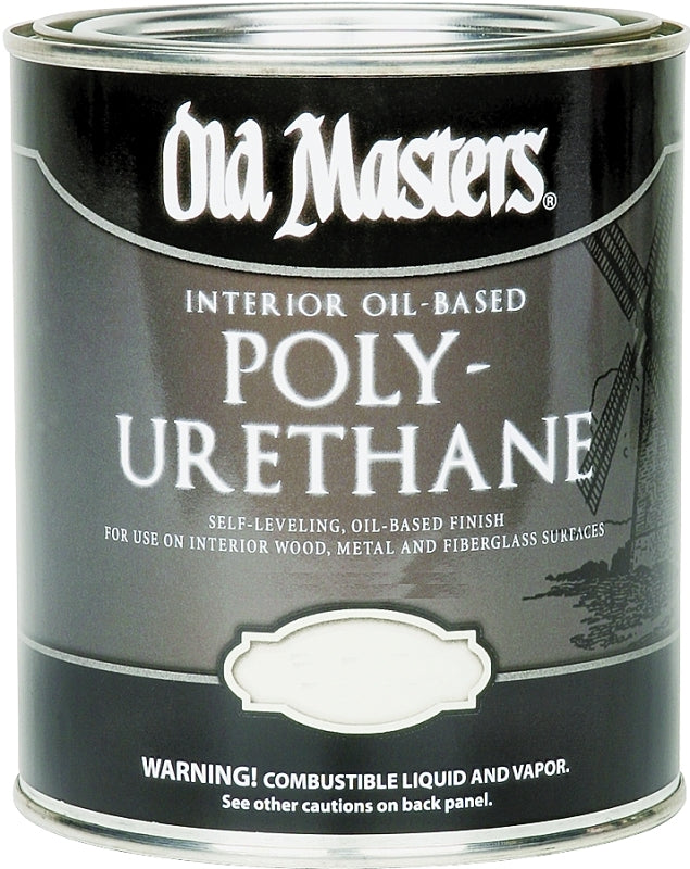 Old Masters 49516 Polyurethane, Semi-Gloss, Liquid, Clear, 0.5 pt, Can