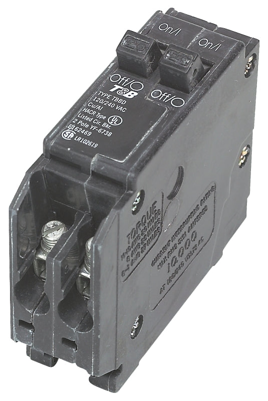 Siemens Q2020 Circuit Breaker, Duplex, Mini, 20 A, 1 -Pole, 120/240 V, Fixed Trip, Plug Mounting