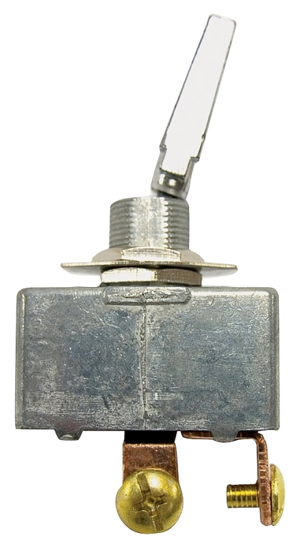 Calterm 41770 Toggle Switch, 35 A, 12 VDC, Screw Terminal, Chrome Housing Material