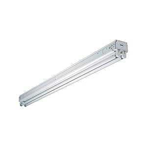 Eaton Lighting SNF232RC Fluorescent Strip Light, 120 V, 2-Lamp, Bi-Pin Lamp Base, 2800 Lumens Lumens, White Fixture