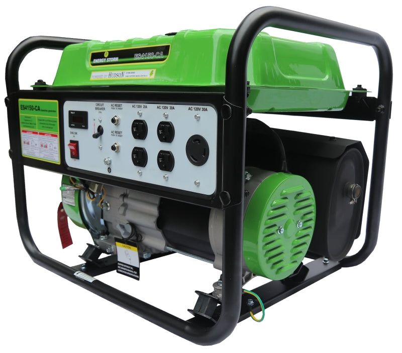 Lifan Energy Storm Series 4150-CA Portable Generator, 30 A, 120 V, 3500 W Output, Gasoline, 4 gal Tank, Recoil Start