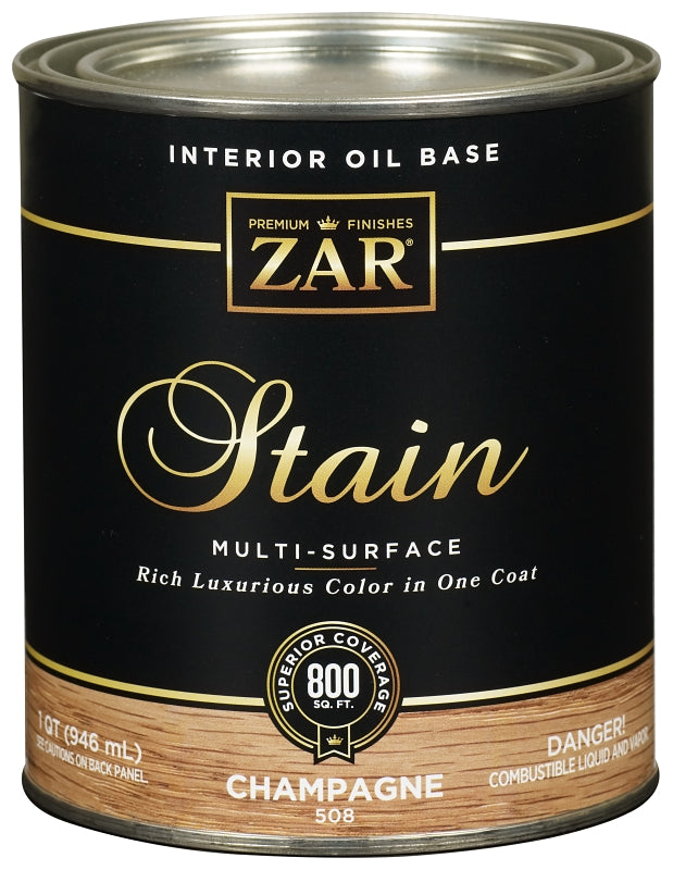 ZAR 50812 Interior Stain, Champagne, Liquid, 1 qt