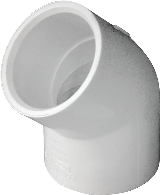 IPEX 435483 Pipe Elbow, 1 in, Socket, 45 deg Angle, PVC, SCH 40 Schedule