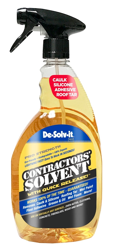 Orange-Sol 10131 Contractor Solvent, Liquid, Citrus, Clear/Orange, 32 oz, Bottle