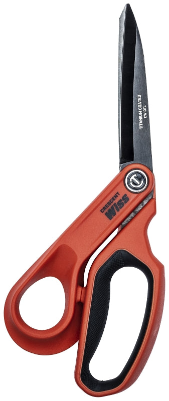 Crescent Wiss CW10TL Left Hand Tradesman Shear, 10 in OAL, 3-3/4 in L Cut, Steel Blade