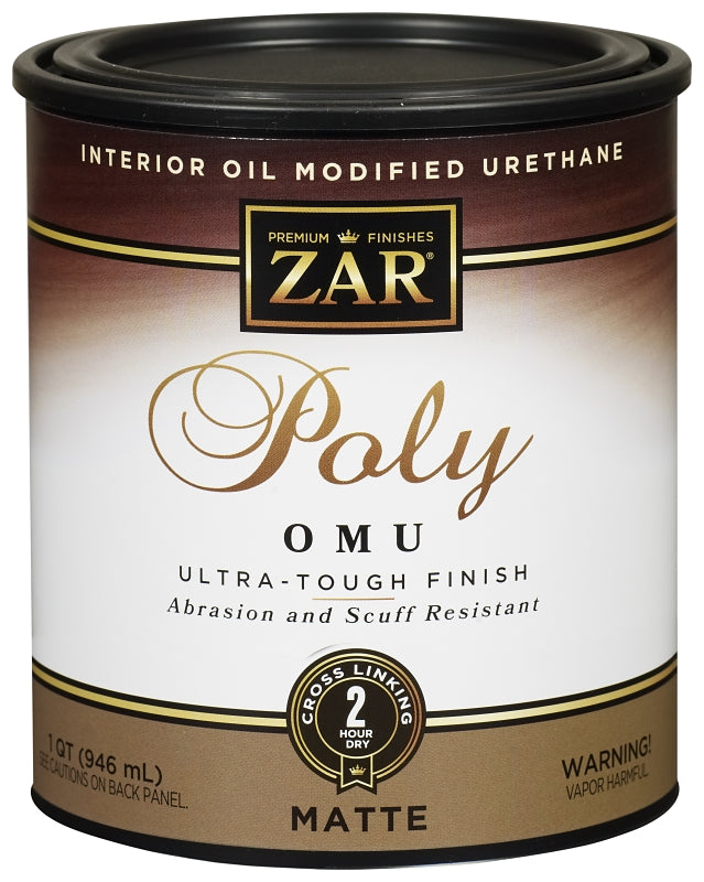 ZAR 36412 Polyurethane, Liquid, Antique Flat, 1 qt, Can