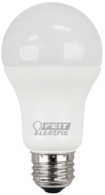 Feit Electric A1600/827/10KLED/2 LED Lamp, General Purpose, A19 Lamp, 100 W Equivalent, E26 Lamp Base, White