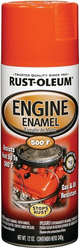 Rust-Oleum 248941 Engine Spray Paint, Chevy Orange, 12 oz, Can