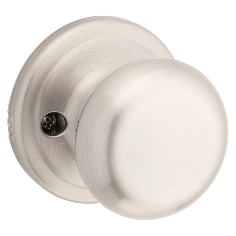 Kwikset Signature Series 788J 15 CP Dummy Knob, 2-3/8 in Dia Knob, Zinc, Satin Nickel