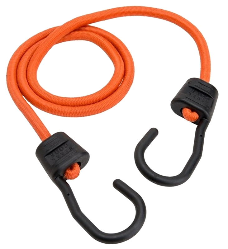 Keeper Ultra Series 06091 Bungee Cord, 40 in L, Rubber, Orange, Hook End