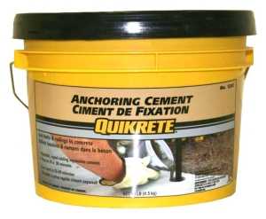 Quikrete 124512 Anchoring Cement, Granules, Brown/Gray, 4.5 kg Pail