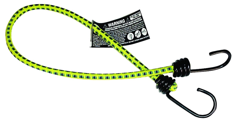 Keeper 06025 Bungee Cord, 24 in L, Rubber, Hook End