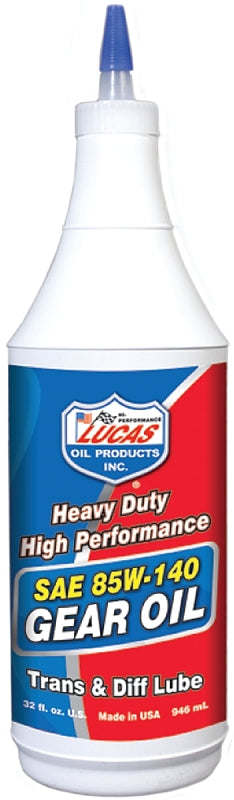 Lucas Oil 10042 Gear Oil, 85W-140, 1 qt Bottle