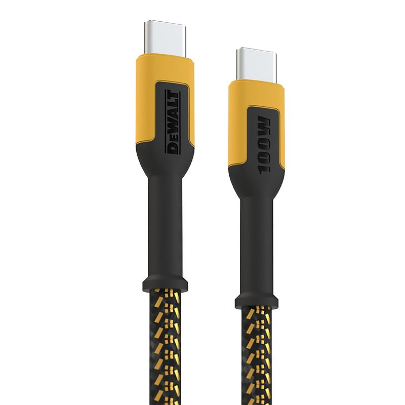 DEWALT 131 0007 DW2 Charging Cable, Type C, Kevlar Fiber Sheath, 6 ft L