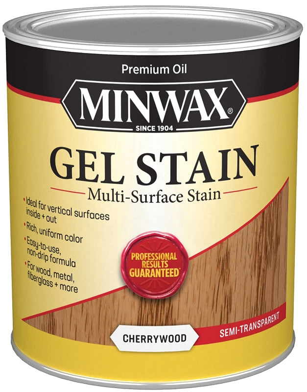 Minwax 66070000 Gel Stain, Cherrywood, Liquid, 1 qt