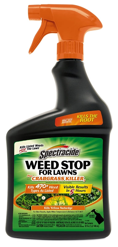 Spectracide Weed Stop HG-96590 RTU Weed Killer, Liquid, 32 fl-oz