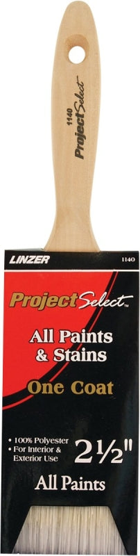 Linzer WC 1140-2.5 Paint Brush, 2-1/2 in W, 3 in L Bristle, Varnish Handle