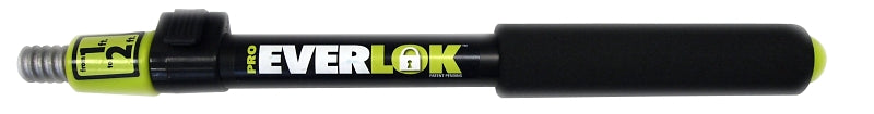 Linzer Pro Everlock RPE112 Extension Pole, 1 to 2 ft L, Aluminum, Foam-Padded Handle