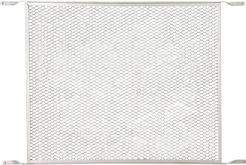 M-D 33282 Door Grill, 20.38 in W, 30-1/4 in H, Aluminum, Mill