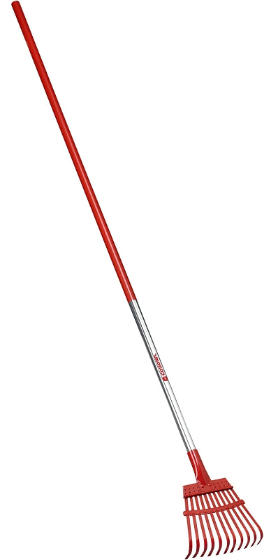 CORONA RK 62060 Shrub Rake, 11 -Tine, Steel Tine, Metal Handle, Comfort-Grip Handle, 54 in L Handle