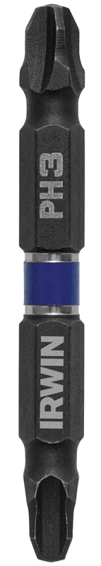 Irwin 1870984 Power Bit, #3 Drive, Phillips Drive, 1/4 in Shank, Hex Shank, 2-3/8 in L, High-Grade Steel