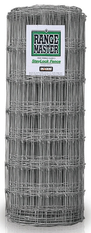 Rangemaster 6797 Staylock Fence, 330 ft L, 49 in H, 12-1/2 Gauge, Steel, Galvanized