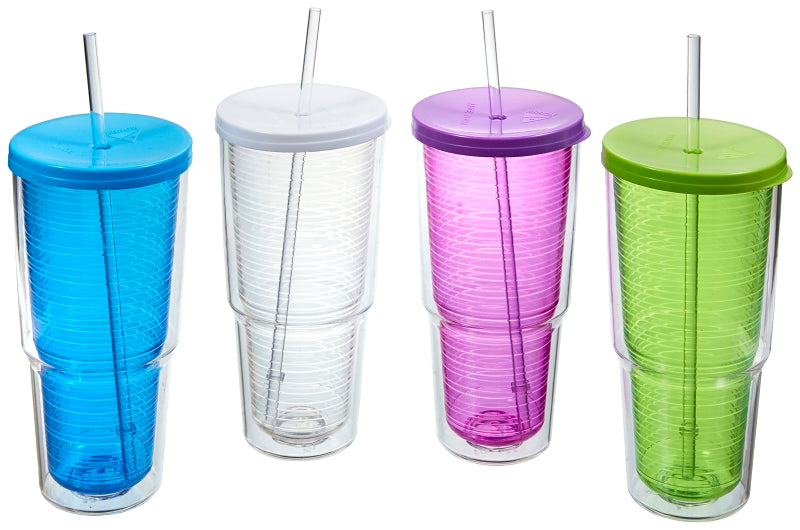 Arrow Plastic 00015 Travel Tumbler, 24 oz Capacity, Plastic, Insulated