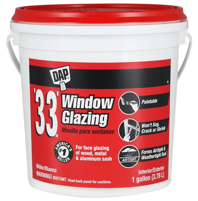 DAP 12019 Window Gazing, Paste, Slight, White, 1 gal Tub