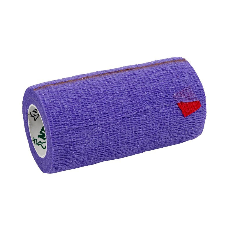 Neogen SyrFlex TA3400PUR-E Cohesive Bandage, 5 yd L, 4 in W, Purple