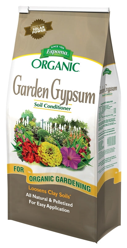 Espoma GG6 Organic Garden Gypsum, Granular, 6 lb, Bag