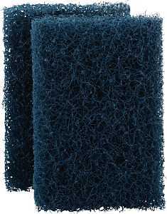 Scotch-Brite 88HD-2-6 Industrial Strength Scouring Pad, Fiber/Mineral/Resin Abrasive, 5 in L, 3-1/2 in W, Dark Blue